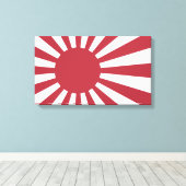 Japan Imperial Rising Sun vlag, Edo aan WW2 Canvas Afdruk (Insitu (Houten vloer))