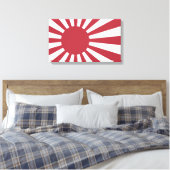 Japan Imperial Rising Sun vlag, Edo aan WW2 Canvas Afdruk (Insitu (Slaapkamer))