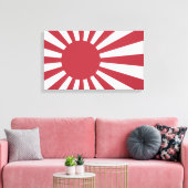Japan Imperial Rising Sun vlag, Edo aan WW2 Canvas Afdruk (Insitu (Woonkamer))