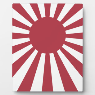 Japan Imperial Rising Sun vlag, Edo aan WW2 Fotoplaat