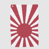 Japan Imperial Rising Sun vlag, Edo aan WW2 Golfhanddoek (Voorkant)