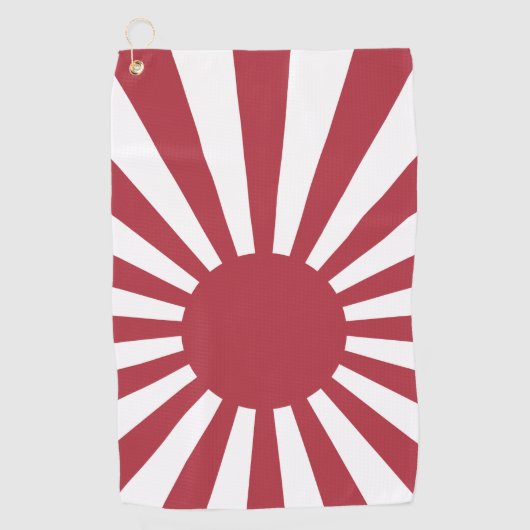 Japan Imperial Rising Sun vlag, Edo aan WW2 Golfhanddoek (Voorkant)