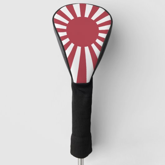 Japan Imperial Rising Sun vlag, Edo aan WW2 Golfheadcover (Voorkant)
