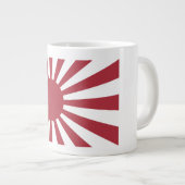 Japan Imperial Rising Sun vlag, Edo aan WW2 Grote Koffiekop (Voorkant rechts)