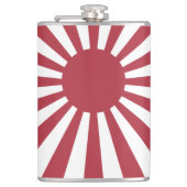Japan Imperial Rising Sun vlag, Edo aan WW2 Heupfles (Voorkant)