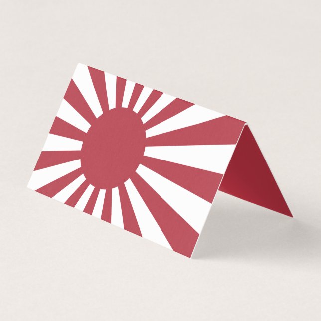 Japan Imperial Rising Sun vlag, Edo aan WW2 Kaart (Voorkant)