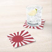 Japan Imperial Rising Sun vlag, Edo aan WW2 Kartonnen Onderzetters (Insitu)