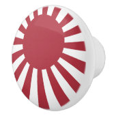 Japan Imperial Rising Sun vlag, Edo aan WW2 Keramische Knop (Rechts)