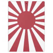 Japan Imperial Rising Sun vlag, Edo aan WW2 Klembord (Achterkant)