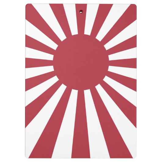 Japan Imperial Rising Sun vlag, Edo aan WW2 Klembord (Achterkant)