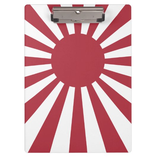 Japan Imperial Rising Sun vlag, Edo aan WW2 Klembord (Voorkant)