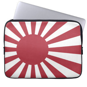 Japan Imperial Rising Sun vlag, Edo aan WW2 Laptop Sleeve