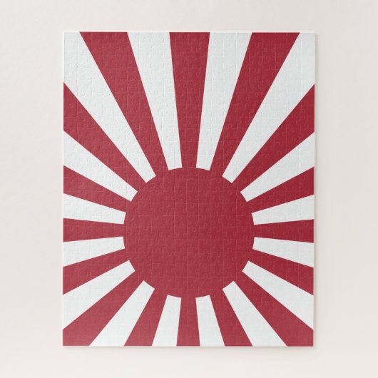 Japan Imperial Rising Sun vlag, Edo aan WW2 Legpuzzel (Verticaal)