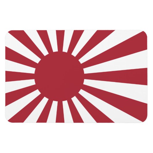 Japan Imperial Rising Sun vlag, Edo aan WW2 Magneet (Horizontaal)