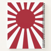 Japan Imperial Rising Sun vlag, Edo aan WW2 Notitieboek (Achterkant)