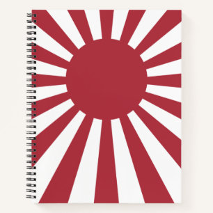 Japan Imperial Rising Sun vlag, Edo aan WW2 Notitieboek