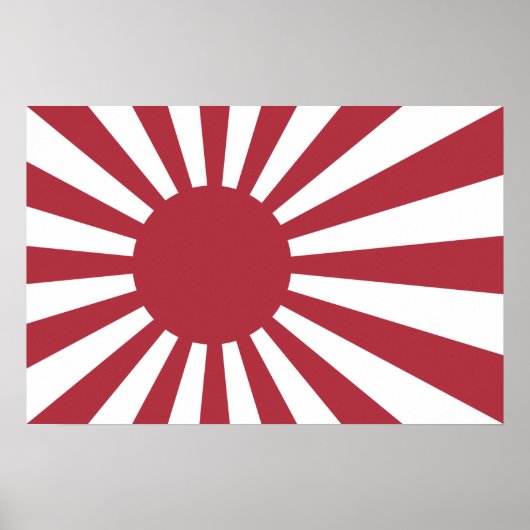 Japan Imperial Rising Sun vlag, Edo aan WW2 Poster (Voorkant)