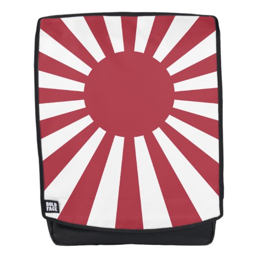 Japan Imperial Rising Sun vlag, Edo aan WW2 Rugtassen (Voorkant)