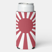 Japan Imperial Rising Sun vlag, Edo aan WW2 Seltzer Blikjeskoeler (Seltzer Achterkant)