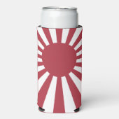 Japan Imperial Rising Sun vlag, Edo aan WW2 Seltzer Blikjeskoeler (Seltzer Voorkant)