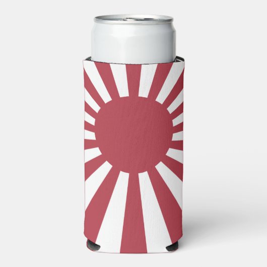 Japan Imperial Rising Sun vlag, Edo aan WW2 Seltzer Blikjeskoeler (Seltzer Voorkant)