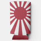 Japan Imperial Rising Sun vlag, Edo aan WW2 Seltzer Blikjeskoeler (Achterkant)