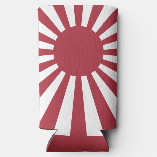 Japan Imperial Rising Sun vlag, Edo aan WW2 Seltzer Blikjeskoeler (Achterkant)