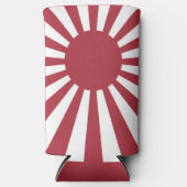 Japan Imperial Rising Sun vlag, Edo aan WW2 Seltzer Blikjeskoeler (Voorkant)