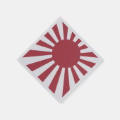 Japan Imperial Rising Sun vlag, Edo aan WW2 Servet (Hoek)