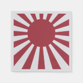 Japan Imperial Rising Sun vlag, Edo aan WW2 Servet (Voorkant)
