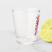 Japan Imperial Rising Sun vlag, Edo aan WW2 Shot Glas (Links)