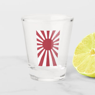 Japan Imperial Rising Sun vlag, Edo aan WW2 Shot Glas