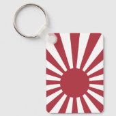 Japan Imperial Rising Sun vlag, Edo aan WW2 Sleutelhanger (Voorkant)