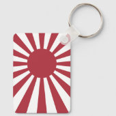 Japan Imperial Rising Sun vlag, Edo aan WW2 Sleutelhanger (Achterkant)