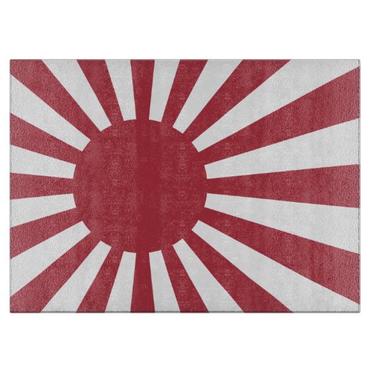 Japan Imperial Rising Sun vlag, Edo aan WW2 Snijplank (Voorkant)