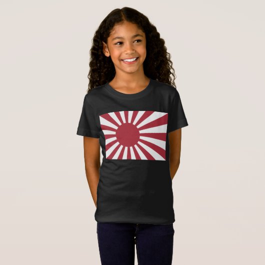 Japan Imperial Rising Sun vlag, Edo aan WW2 T-shirt (Voorkant volledig)