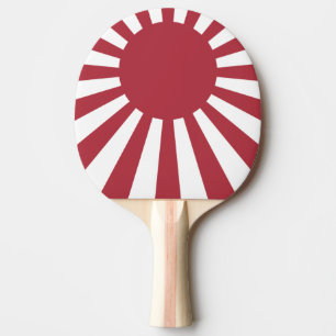 Japan Imperial Rising Sun vlag, Edo aan WW2 Tafeltennisbatje