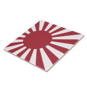Japan Imperial Rising Sun vlag, Edo aan WW2 Tegeltje (Zijkant)