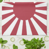 Japan Imperial Rising Sun vlag, Edo aan WW2 Theedoek (Gevouwen)