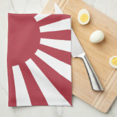 Japan Imperial Rising Sun vlag, Edo aan WW2 Theedoek (Quarter Fold)