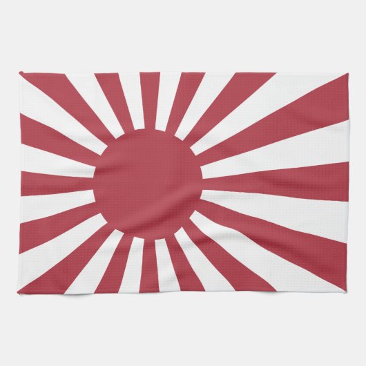 Japan Imperial Rising Sun vlag, Edo aan WW2 Theedoek (Horizontaal)