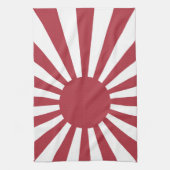 Japan Imperial Rising Sun vlag, Edo aan WW2 Theedoek (Verticaal)