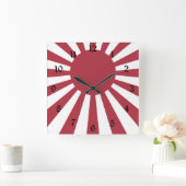 Japan Imperial Rising Sun vlag, Edo aan WW2 Vierkante Klok (Huis)