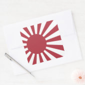 Japan Imperial Rising Sun vlag, Edo aan WW2 Vierkante Sticker (Envelop)