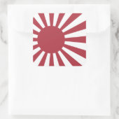 Japan Imperial Rising Sun vlag, Edo aan WW2 Vierkante Sticker (Tas)