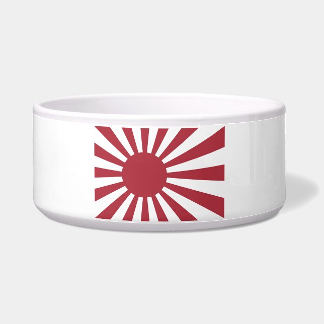 Japan Imperial Rising Sun vlag, Edo aan WW2 Voerbakje (Voorkant)