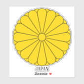 Japan Imperial Seal Patriotic Sticker (Vel)