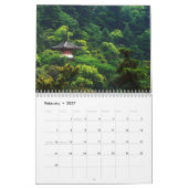 Japan in groene muur kalender (Feb 2027)