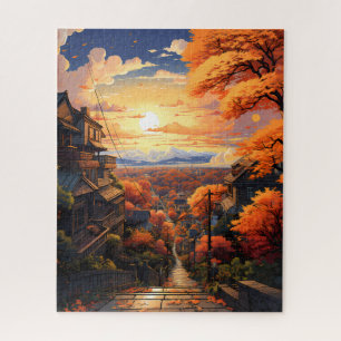 Japan in herfst puzzel