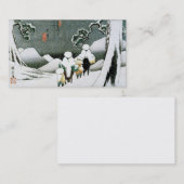 Japan in het sneeuwVisitekaartje Visitekaartje (Voorkant / Achterkant)